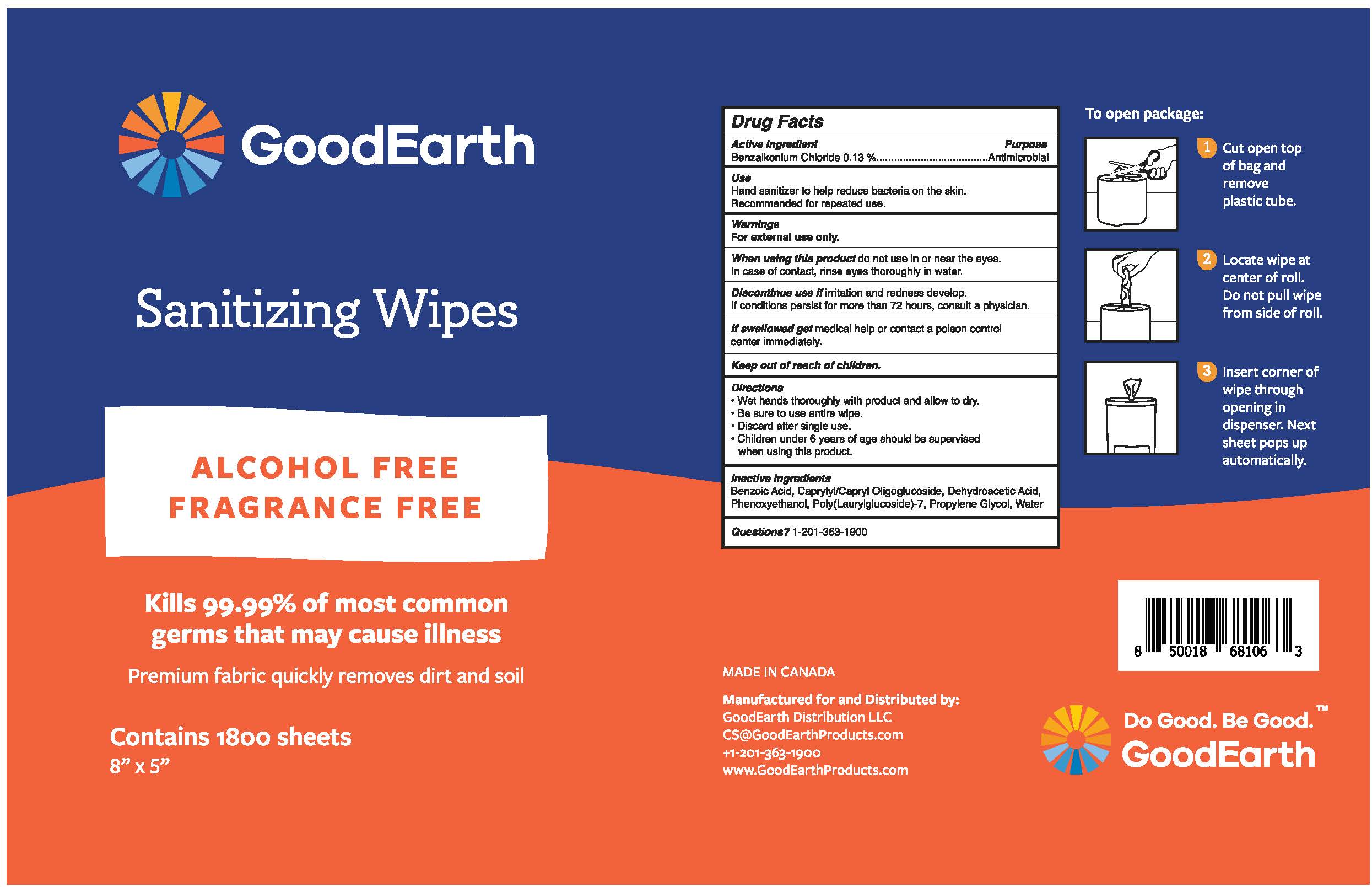 Pill image for Sanitizing Wipes Alcohol Free Fragrance Free