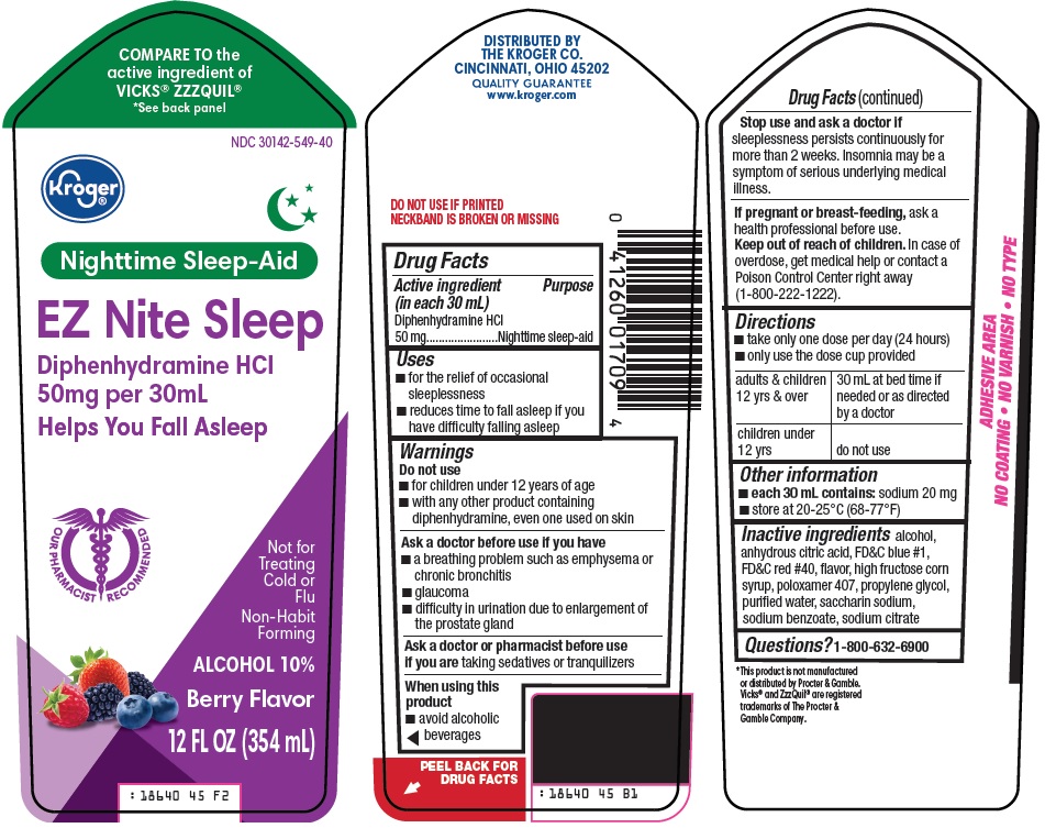 Pill image for Kroger Co. Ez Nite Sleep Drug Facts