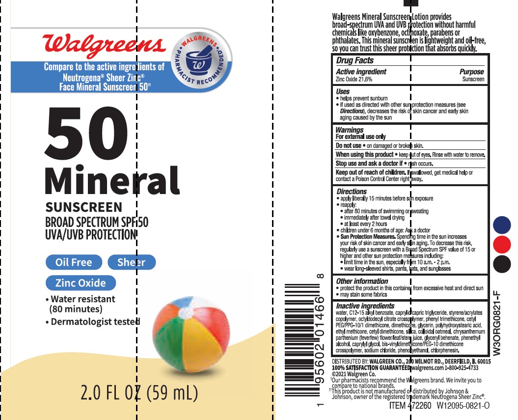 Pill image for Walgreens Spf 50 Mineral Sunscreen