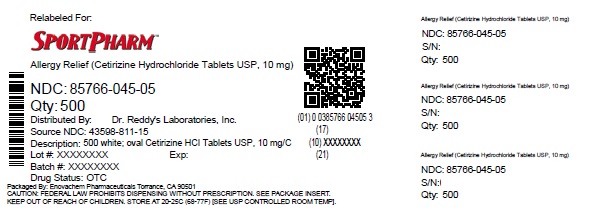 Pill image for Cetirizine Hydrochloride Tablets