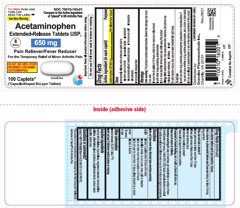Pill image for Acetaminophen Extended Release Tablets 650 Mg