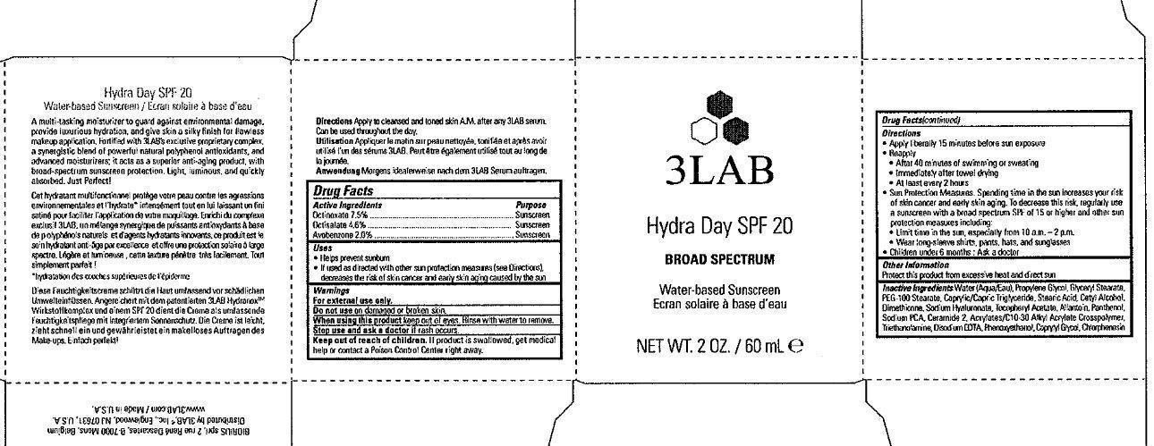 Pill image for 3lab Hydra Day Spf 20 Broad Spectrum Water-based Sunscreen