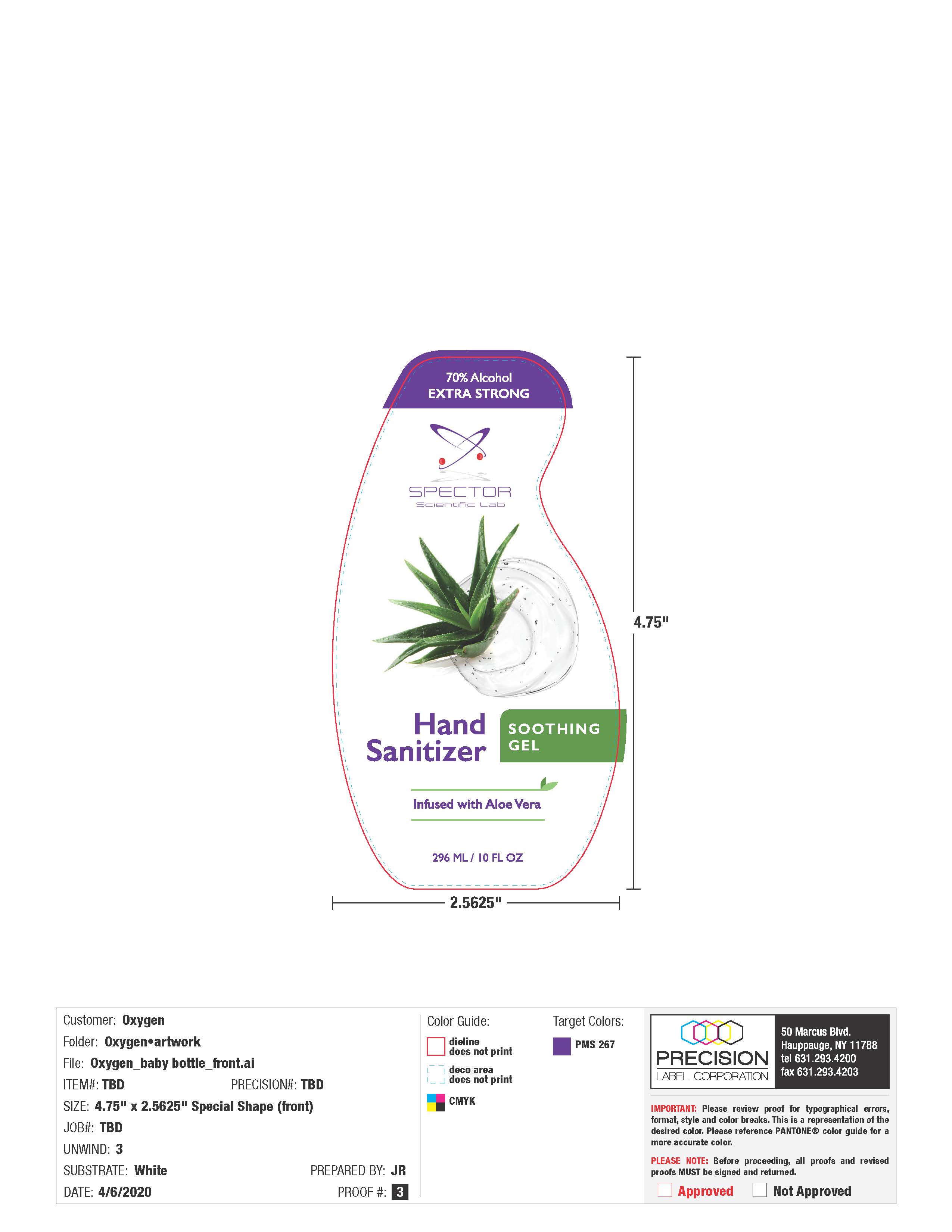 Pill image for 70% Alcohol Extra Strong Spector Scientific Lab Hand Sanitizer Infused With Aloe Vera