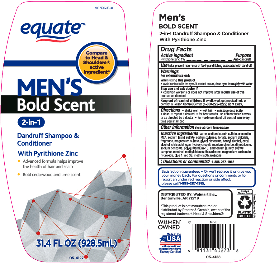 Pill image for Equate™ Men's Bold Scent 2 In 1 Dandruff Sh & Cond