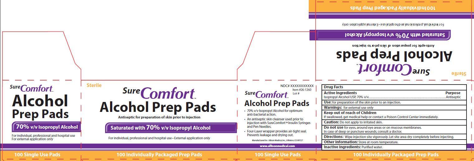 Pill image for Sure Comfort Alcohol Prep Pads