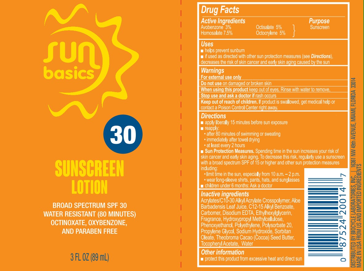 Pill image for Sun Basics Spf 30 Sunscreen Lotion