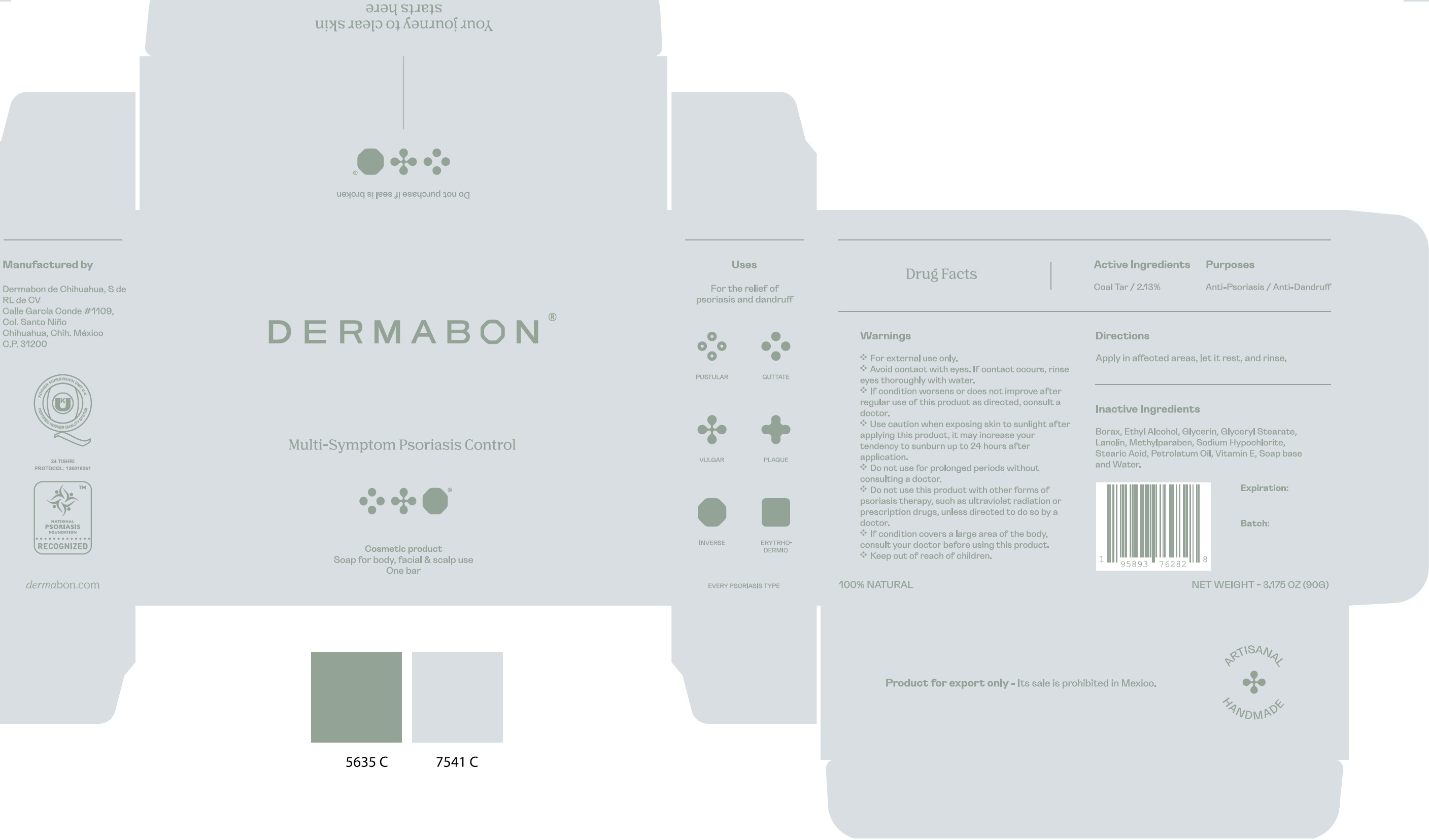 Pill image for Dermabon Multi-symptom Psoriasis Control Soap
