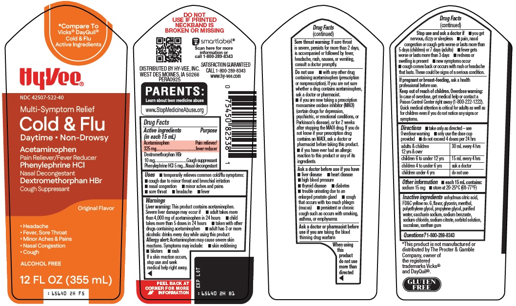 Pill image for Hy-vee, Inc. Cold & Flu Drug Facts