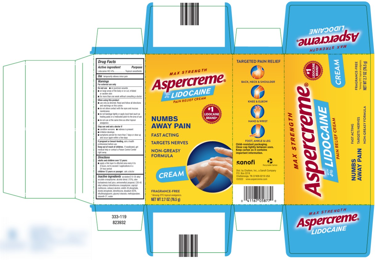 Pill image for Aspercreme With Lidocaine Pain Relieving Creme