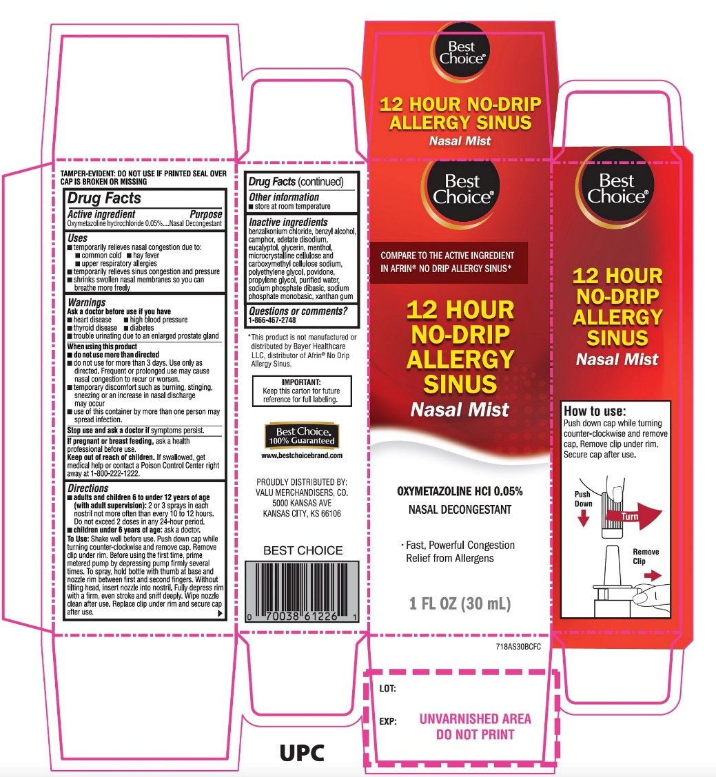 Pill image for Best Choice No Drip Allergy Nasal Mist Drug Facts