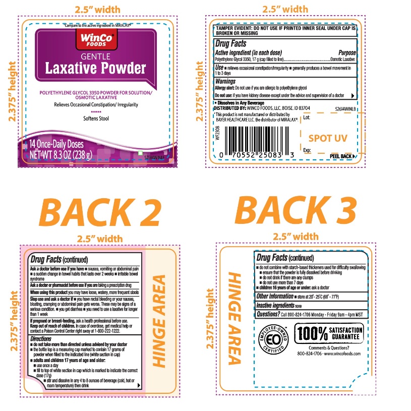 Pill image for Winco Polyethylene Glycol 3350 Drug Fact