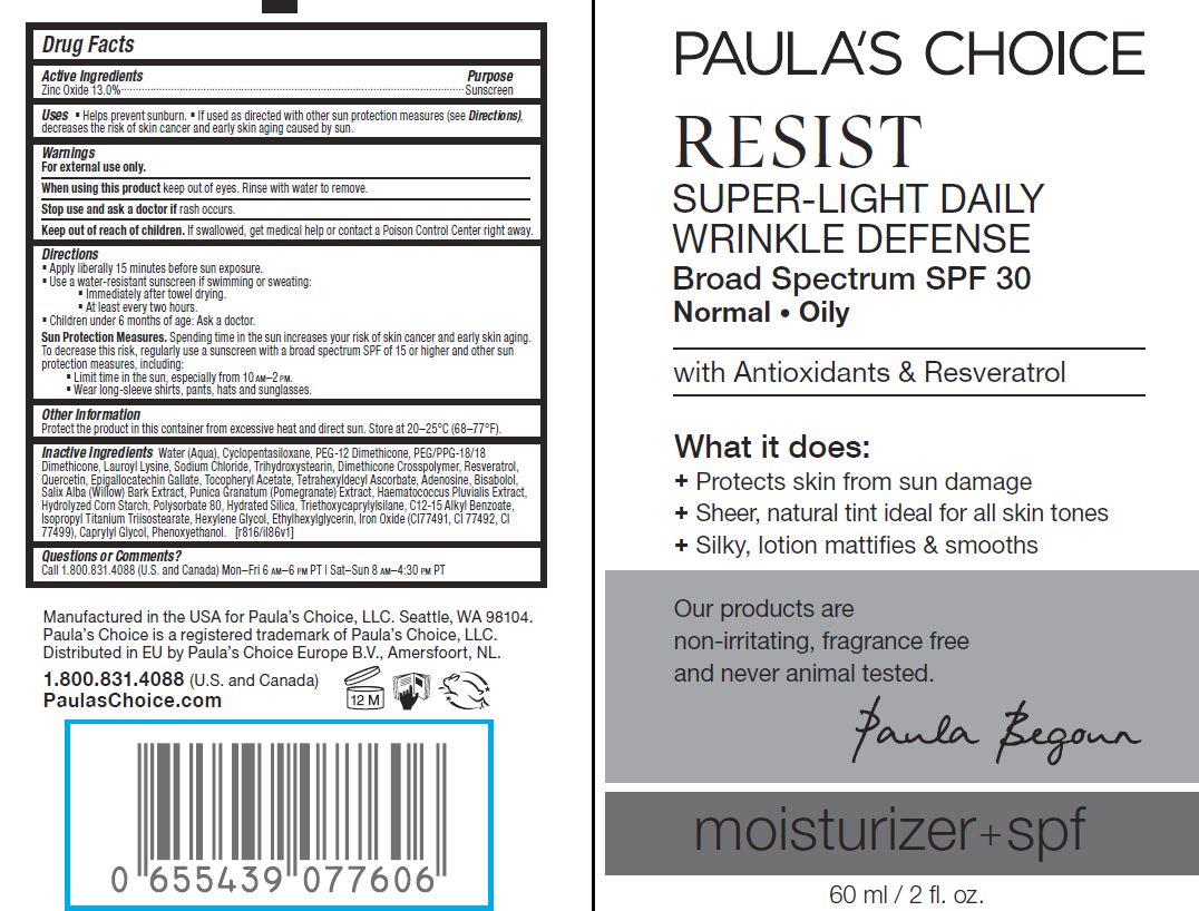 Pill image for Resist Super-light Daily Wrinkle Defense Broad Spectrum Spf 30