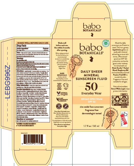 Pill image for Babo Botanicals Daily Sheer Fluid Mineral Sunscreen Spf 50