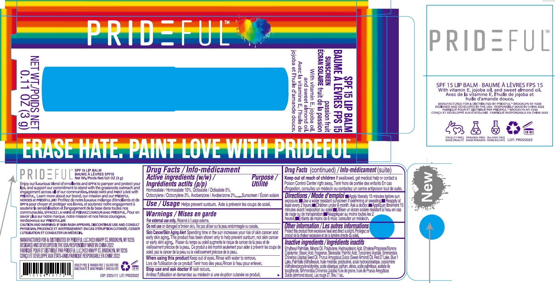 Pill image for Prideful Spf 15 Lip Balm-passion Fruit