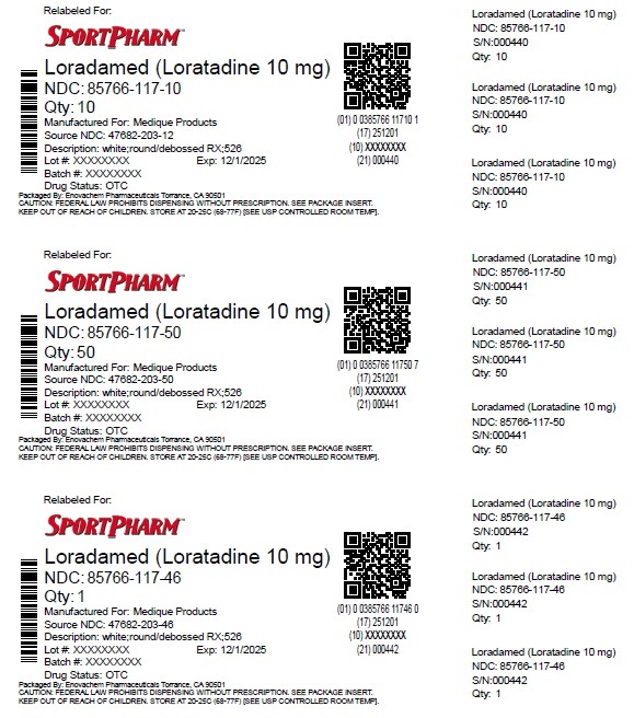 Pill image for Medique Loradamed