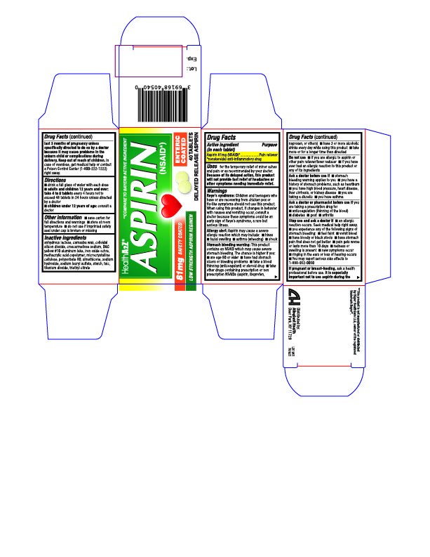 Pill image for 405 - Aspirin 81mg