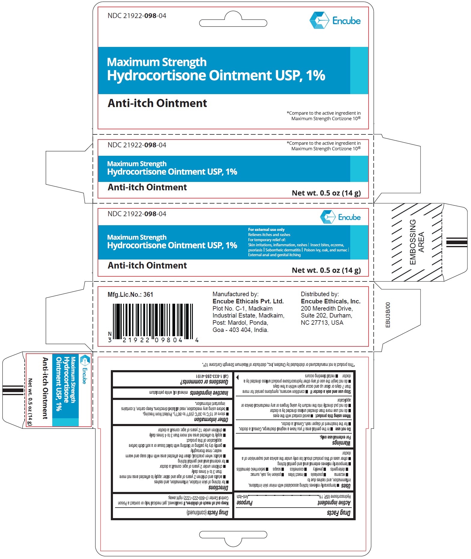 Pill image for Hydrocortisone Ointment 1%