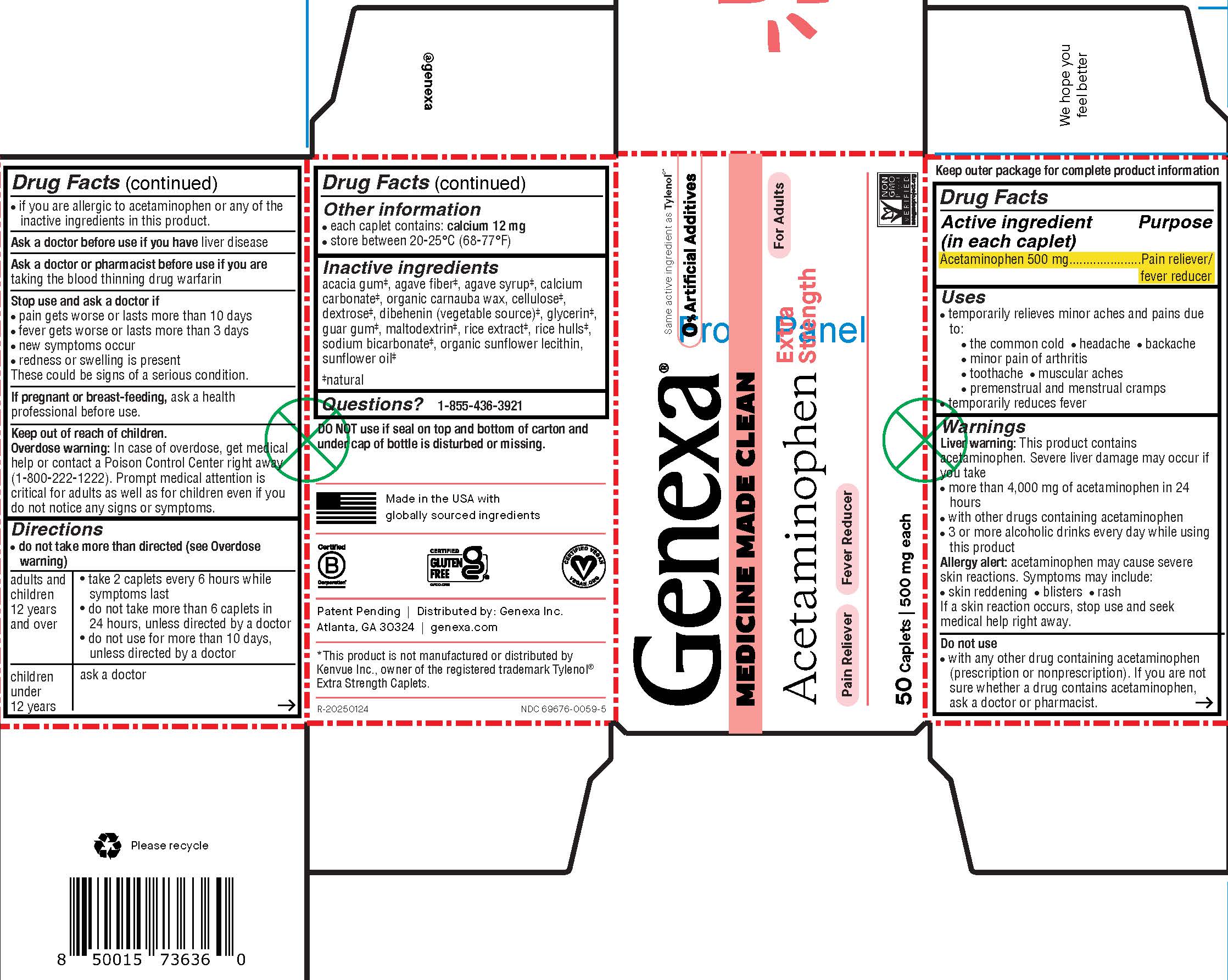 Pill image for Acetaminophen Extra Strength Caplets