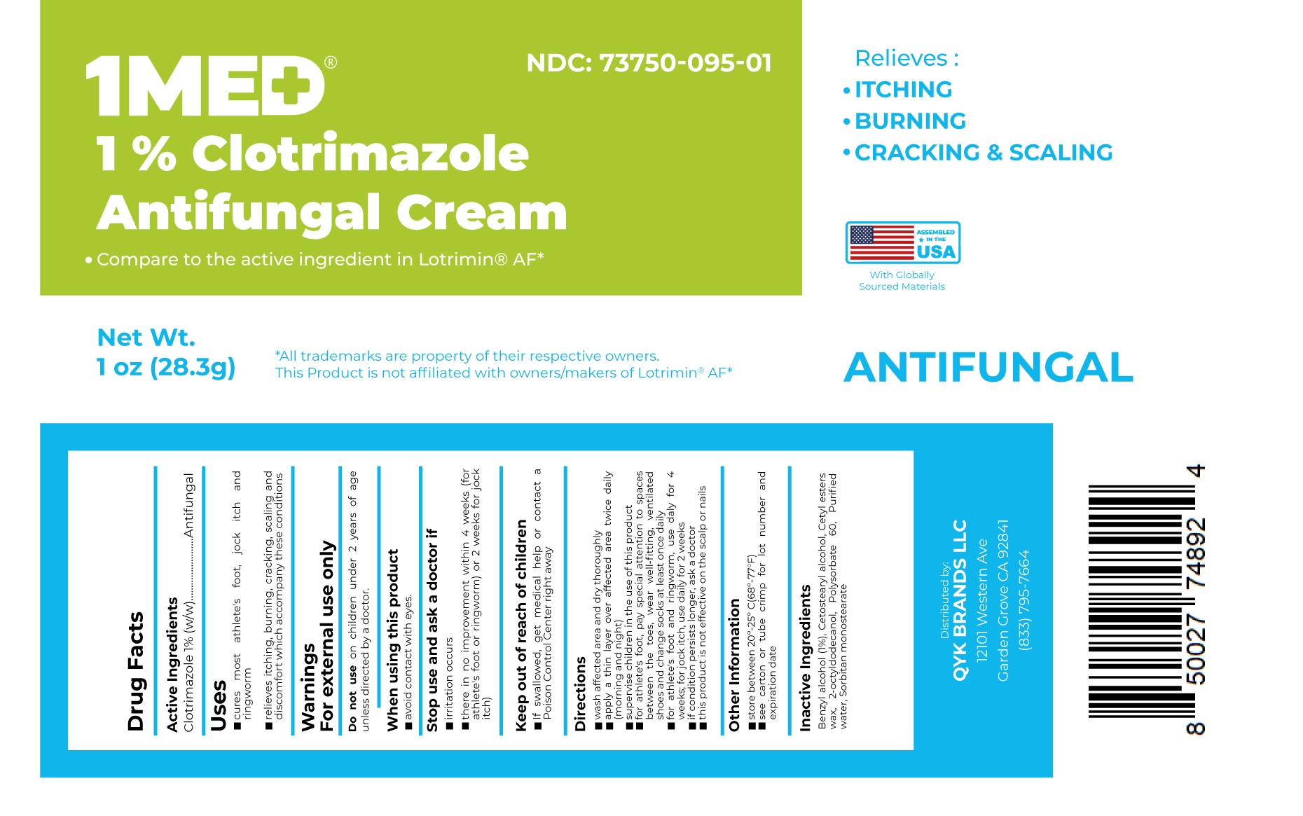 Pill image for 1med Clotrimazole 1% Antifungal Cream