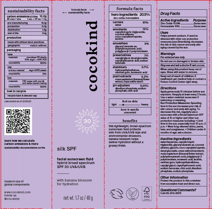 Pill image for Silk Spf Facial Sunscreen Fluid Hybrid Broad Spectrum Spf 30 Uva/uvb