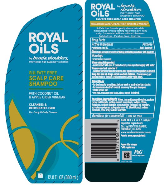 Pill image for Royal Oils By Head And Shoulders Sulfate Free Scalp Care Shampoo