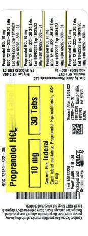 Pill image for Propanolol Hcl