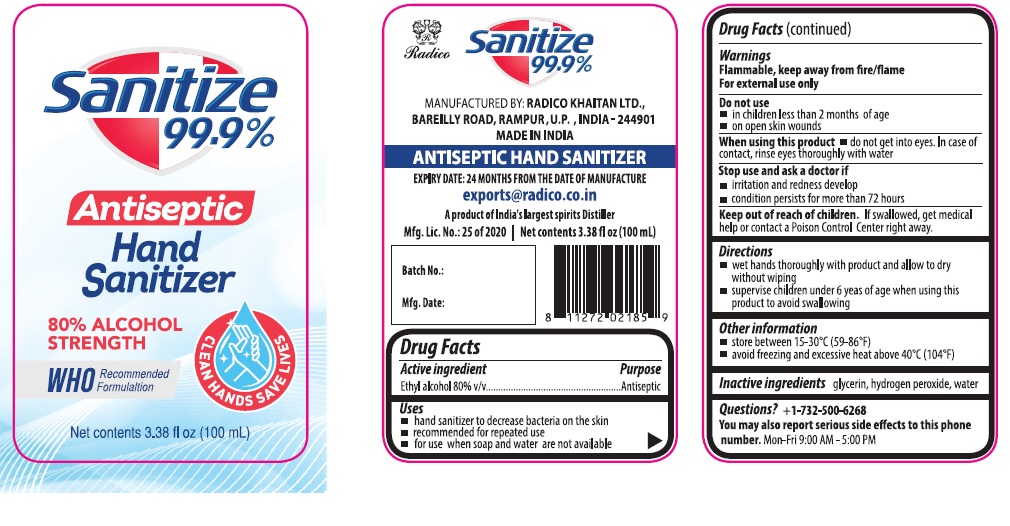 Pill image for Sanitize 99.9% Antiseptic Hand Sanitizer