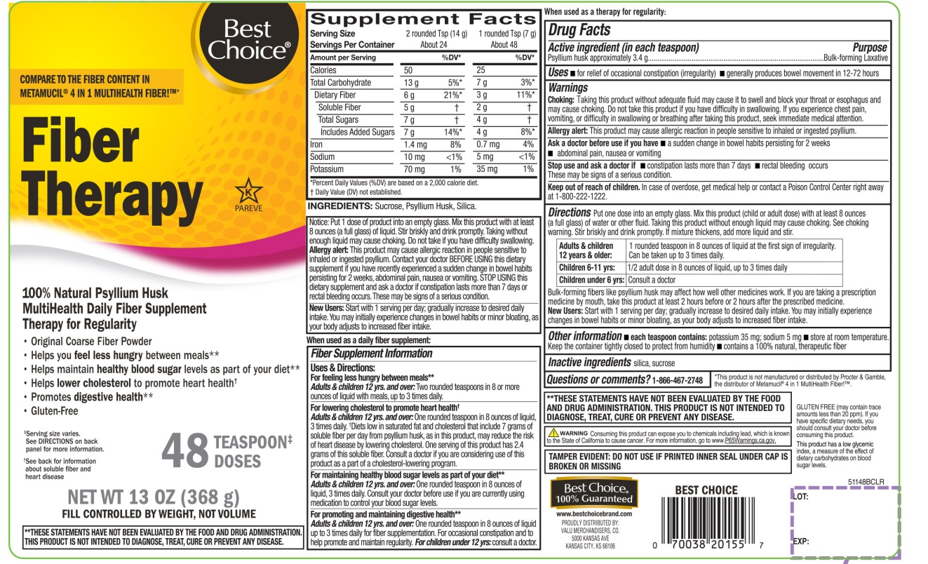 Pill image for 100% Natural Psyllium Husk Original Coarse 48 Teaspoons