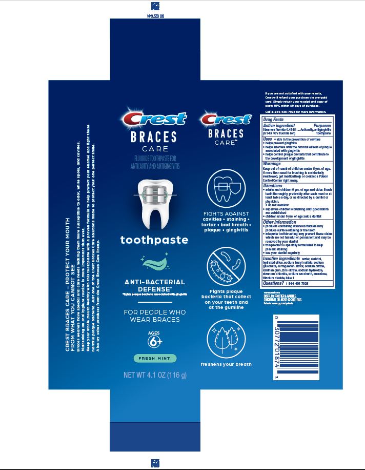 Pill image for Crest Braces Care Cavity Protection Toothpaste
