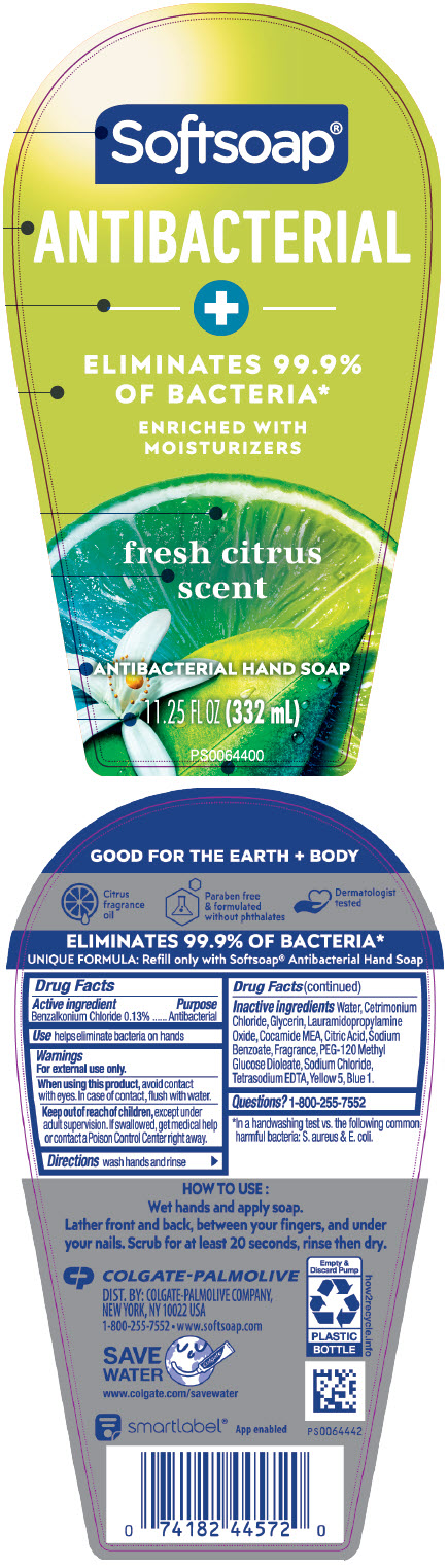 Pill image for Softsoap Antibacterial With Moisturizers Fresh Citrus Lhs