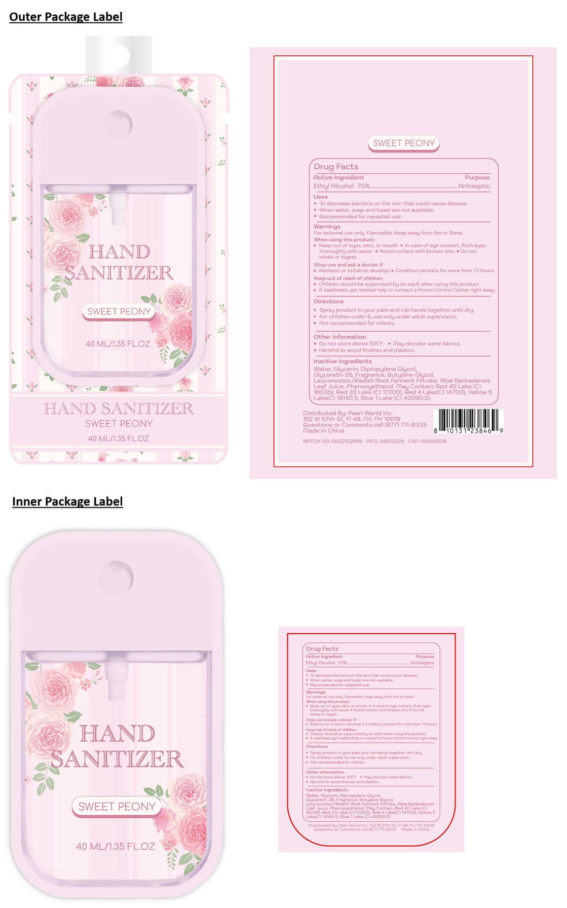 Pill image for Hand Sanitizer Sweet Peony