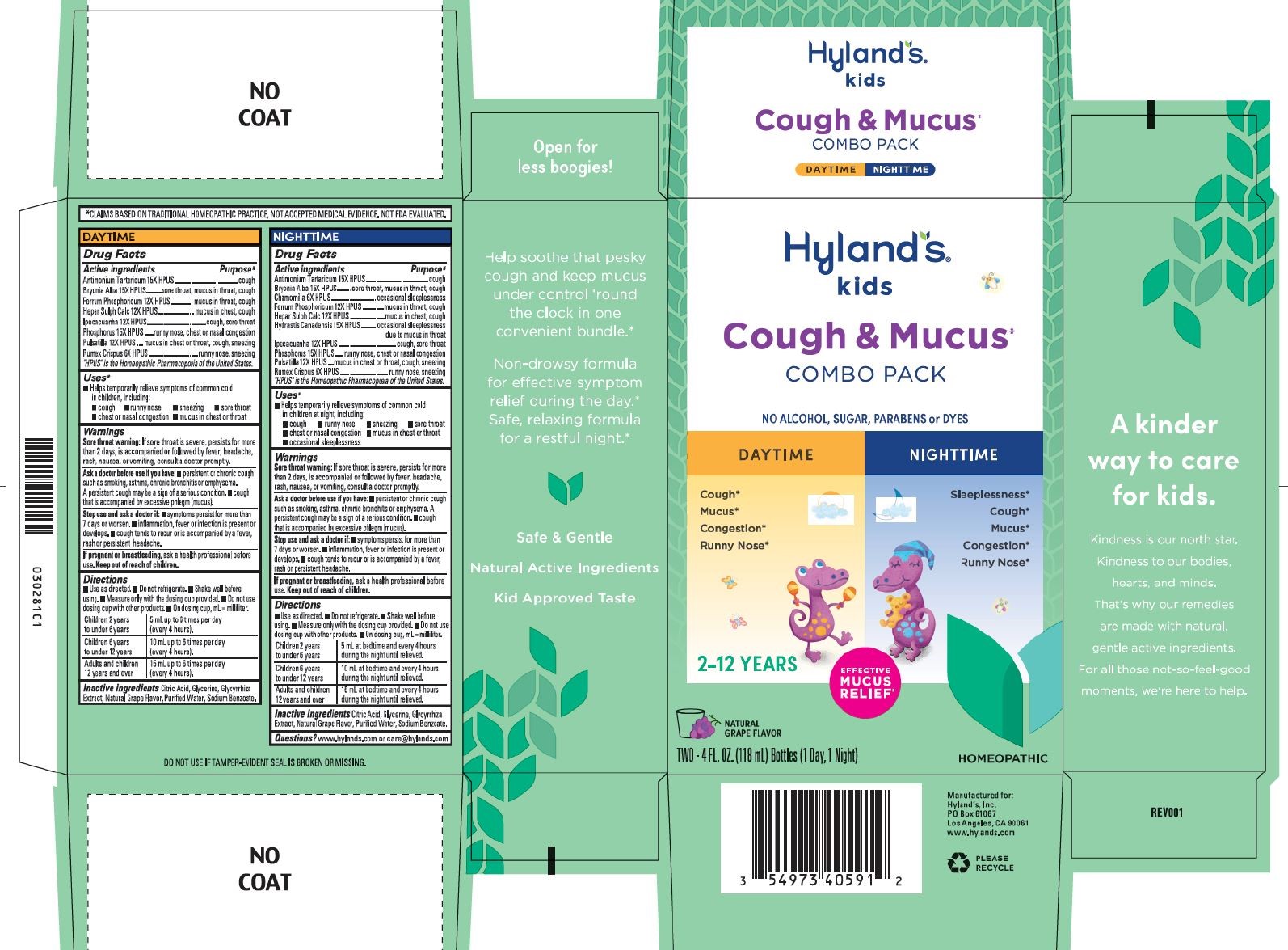 Pill image for Kids Cough & Mucus Combo Pack Daytime Nighttime Grape Flavor