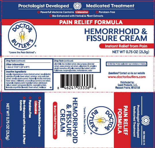 Pill image for Doctor Butler's Hemorrhoid And Fissure Cream External Pain Formula