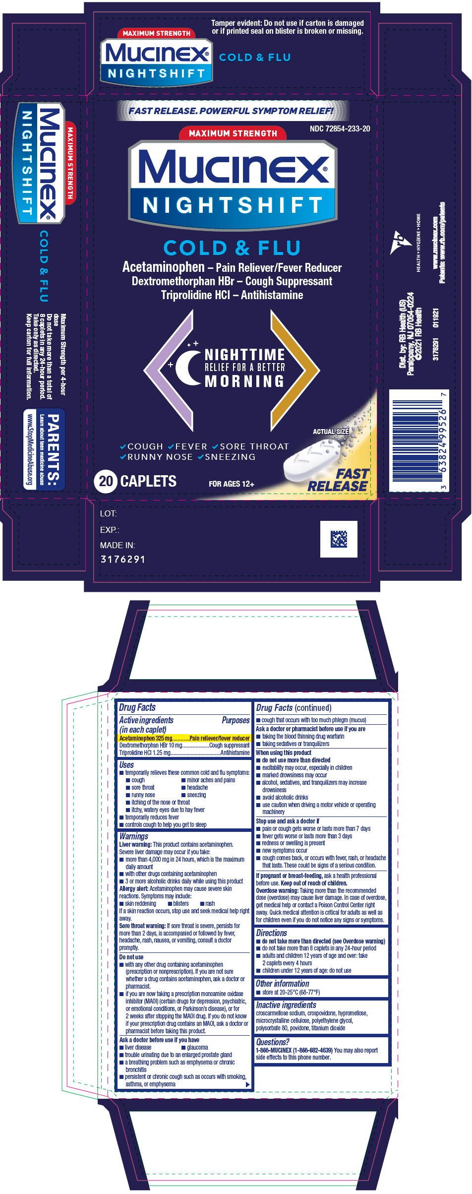 Pill image for Mucinex® Nightshift Cold & Flu