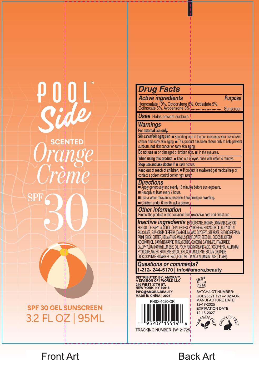 Pill image for Poolside Orange Creme Spf 30 Scented Gel Sunscreen