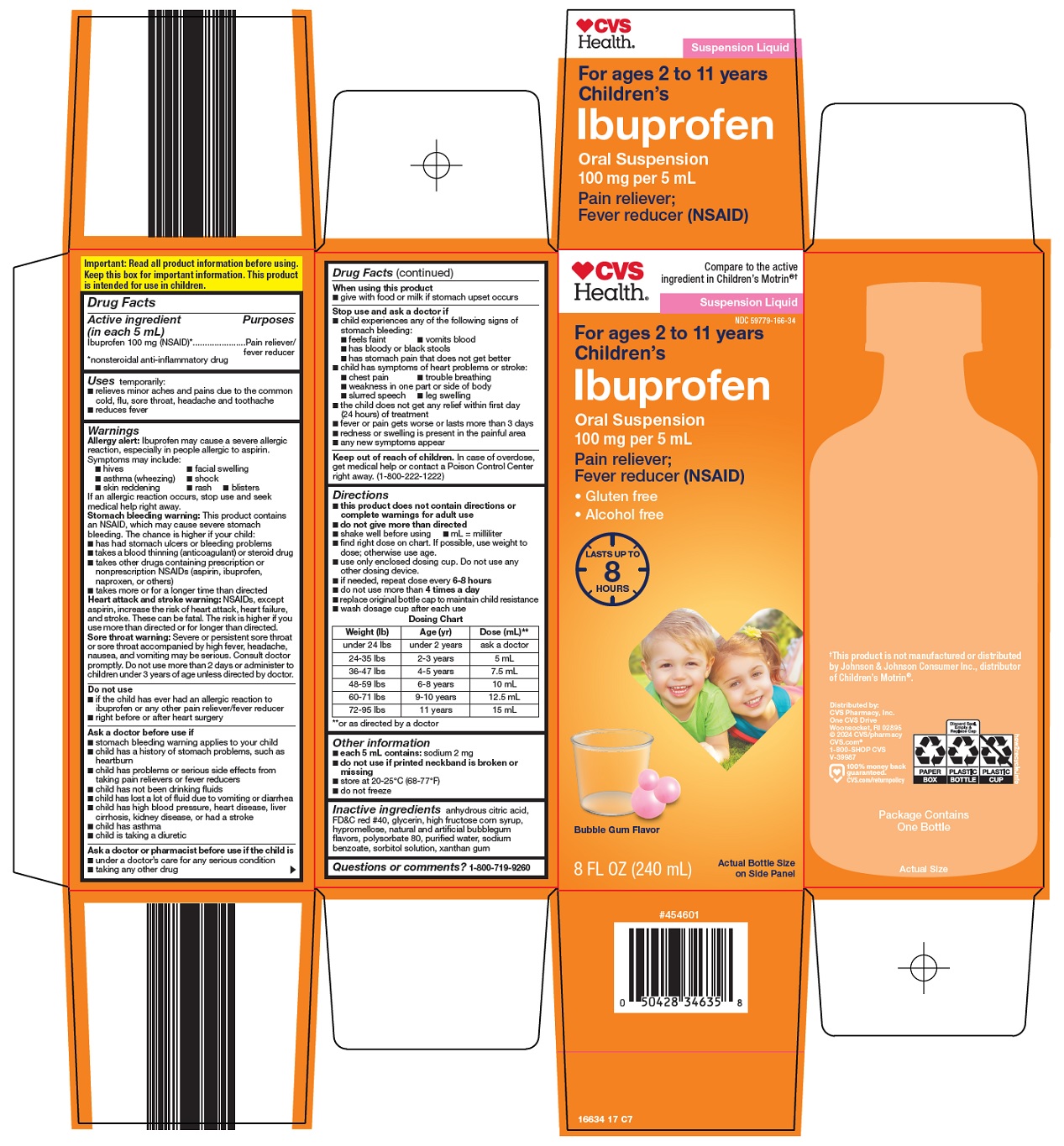 Pill image for Cvs Pharmacy, Inc. Ibuprofen Oral Suspension Drug Facts