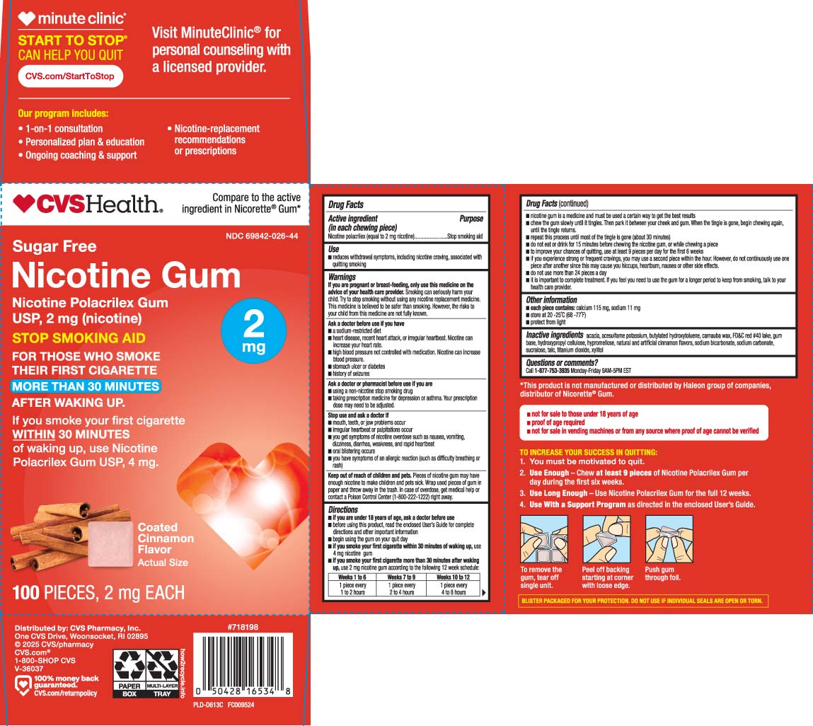 Pill image for Nicotine Polacrilex Gum 2 Mg And 4 Mg Coated Cinnamon - Cvs