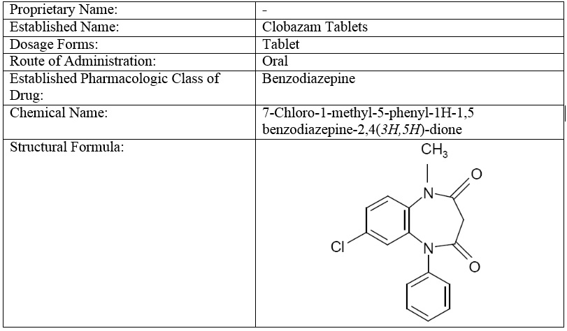 Pill image for These Highlights Do Not Include All The Information Needed To Use Clobazam Tablets Safely And Effectively. See Full Prescribing Information For Clobazam Tablets.