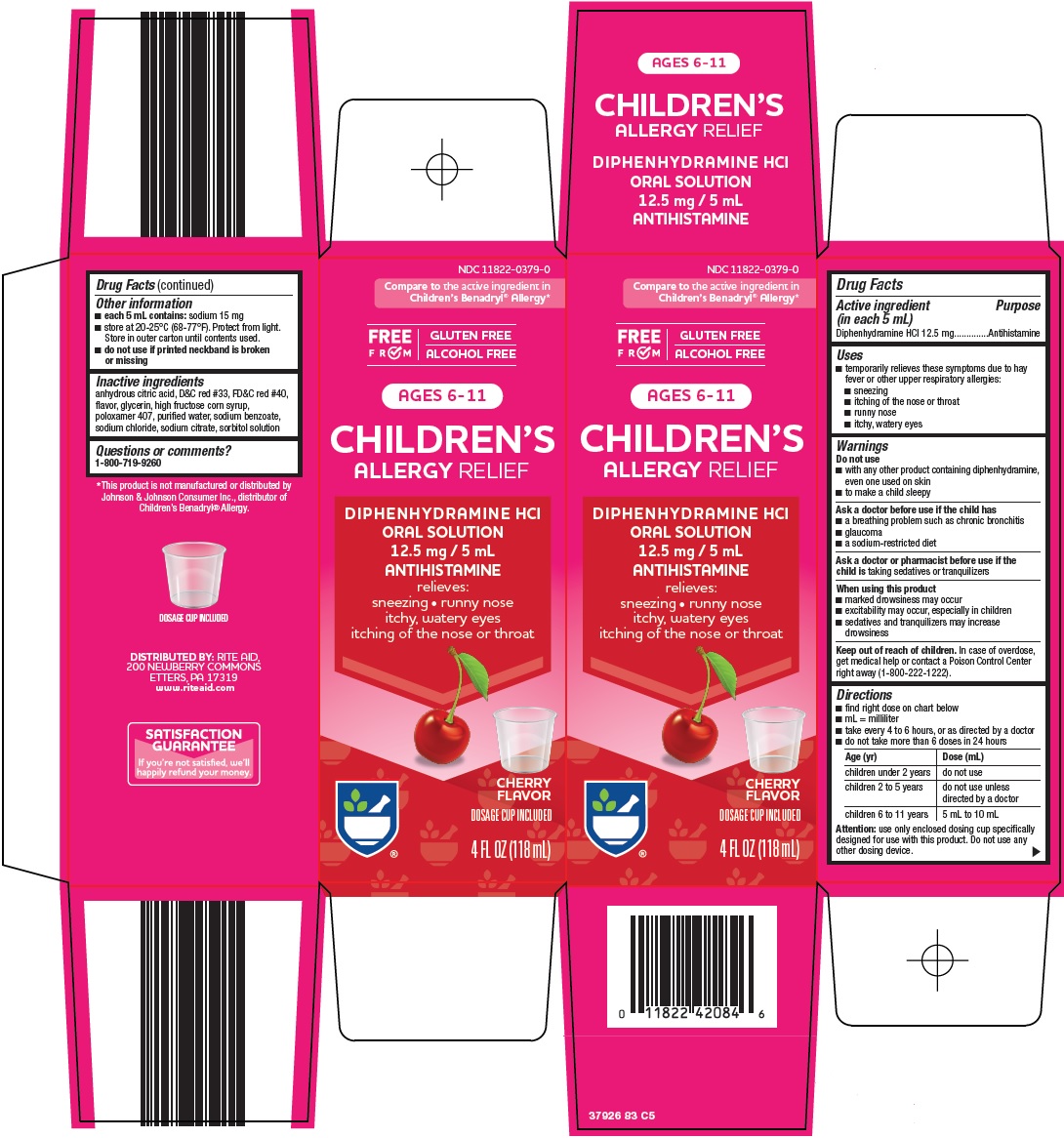 Pill image for Rite Aid Corporation Children’s Allergy Relief Drug Facts