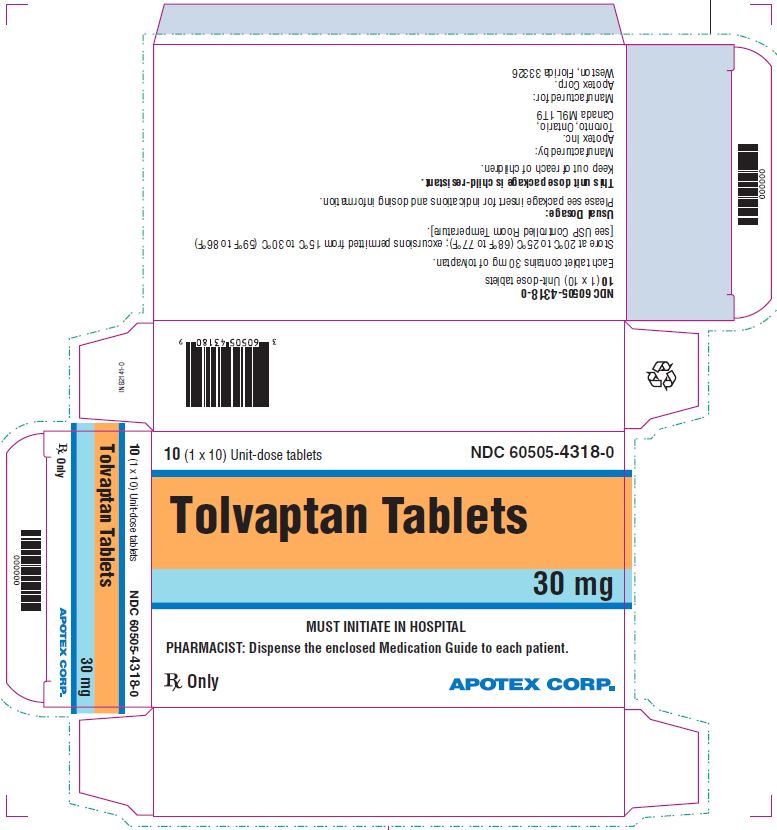 Pill image for These Highlights Do Not Include All The Information Needed To Use Tolvaptan Tablets Safely And Effectively. See Full Prescribing Information For Tolvaptan Tablets.