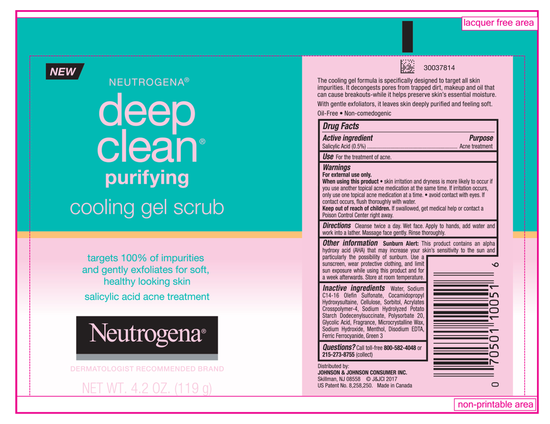 Pill image for Neutrogena® Deep Clean® Purifying Cooling Gel Scrub