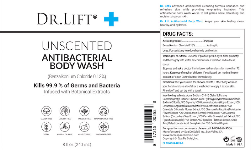 Pill image for Dr Lift Unscented Antibacterial Body Wash