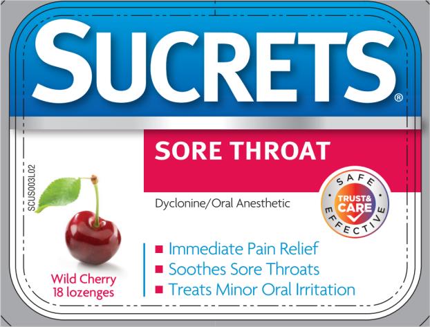 Pill image for Sucrets Sore Throat Wild Cherry
