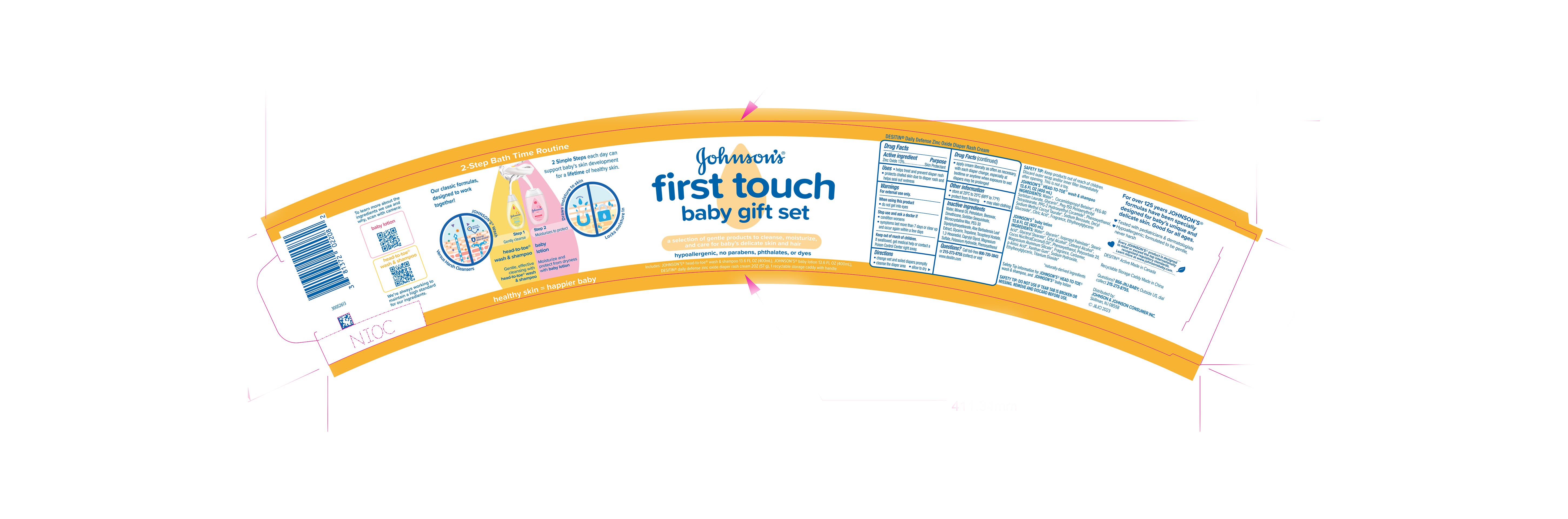 Pill image for Johnson’s® First Touch Baby Gift Set Desitin® Daily Defense Zinc Oxide Diaper Rash Cream