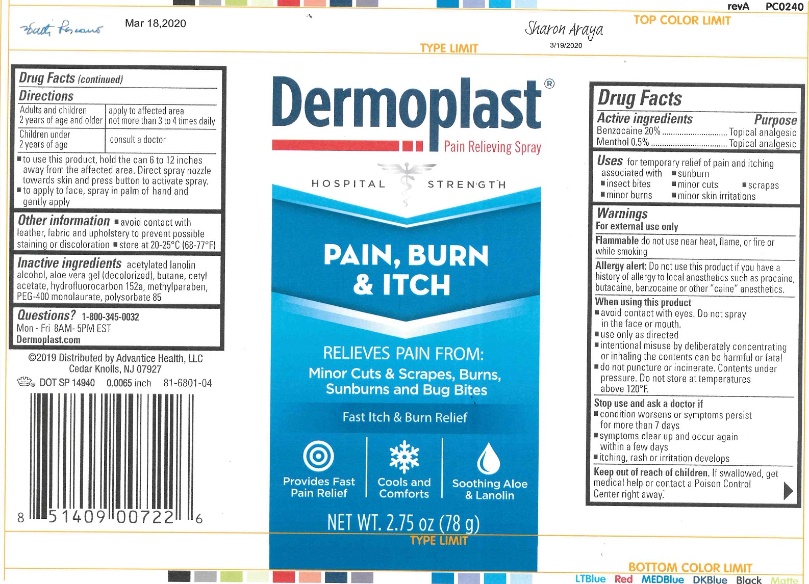 Pill image for Dermoplast Pain Relieving Spray