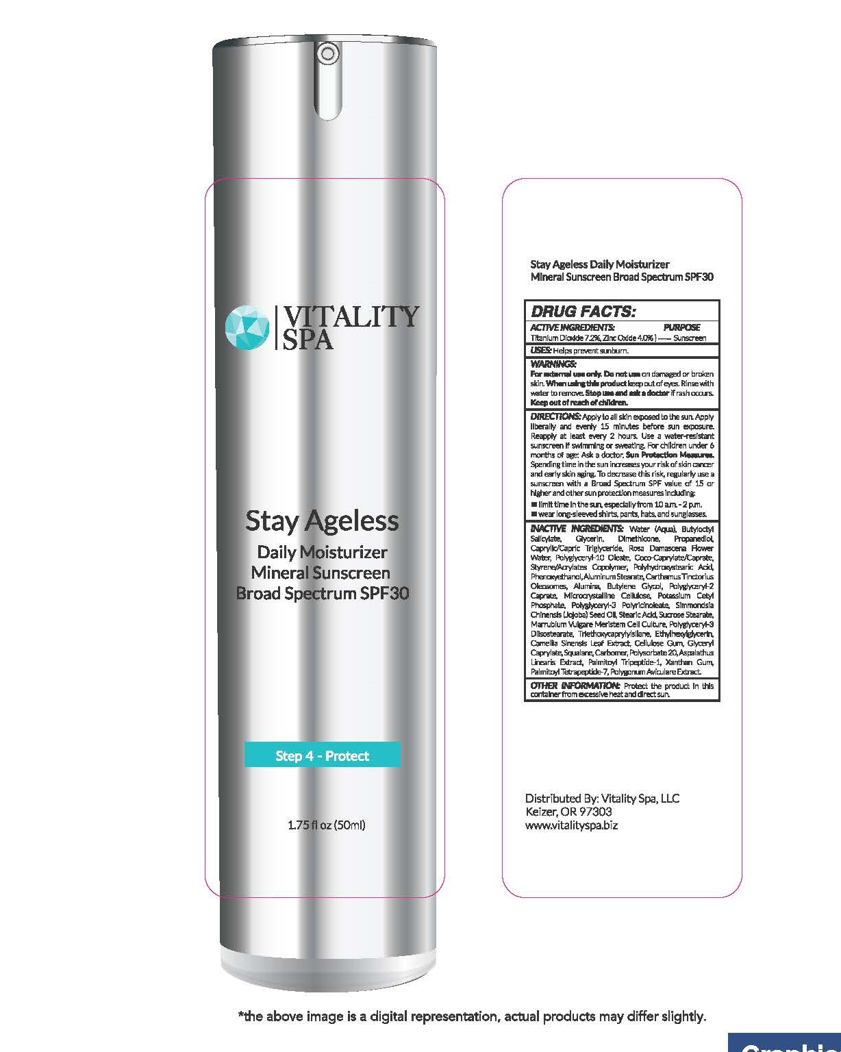 Pill image for Stay Ageless Daily Moisturizer Mineral Sunscreen Broad Spectrum Spf 30 Sunscreen