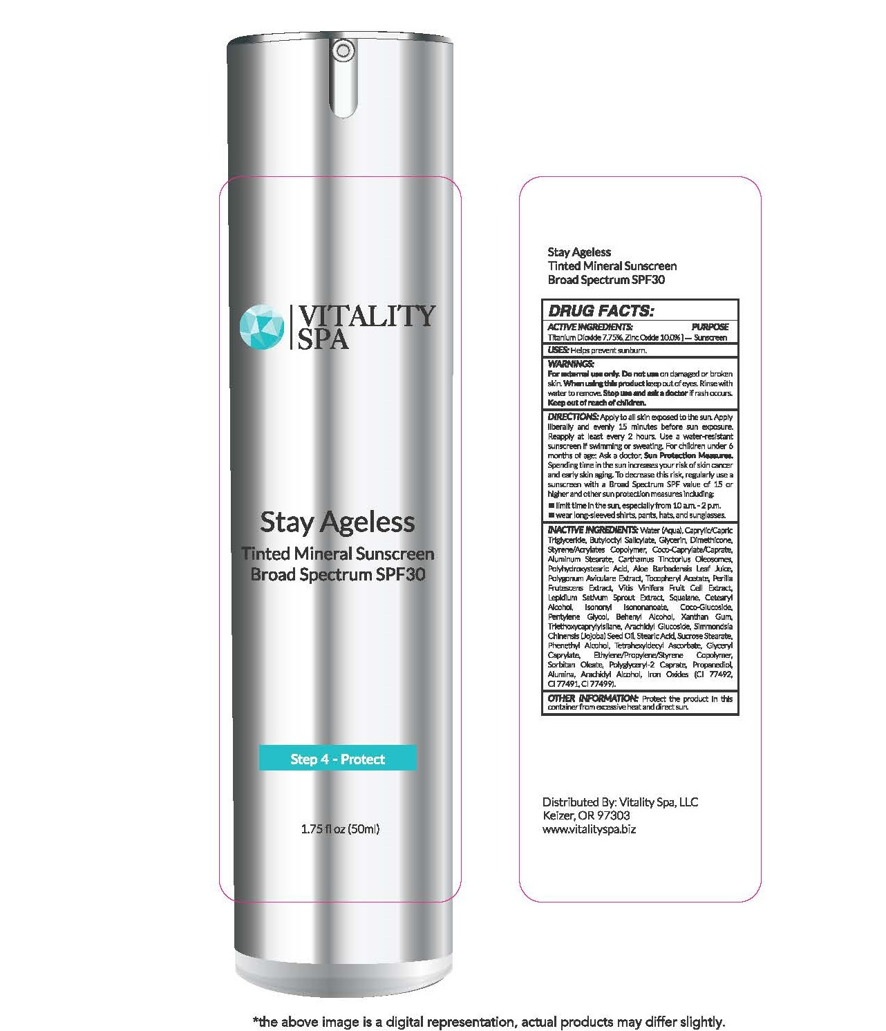 Pill image for Stay Ageless Tinted Mineral Sunscreen Broad Spectrum Spf 30