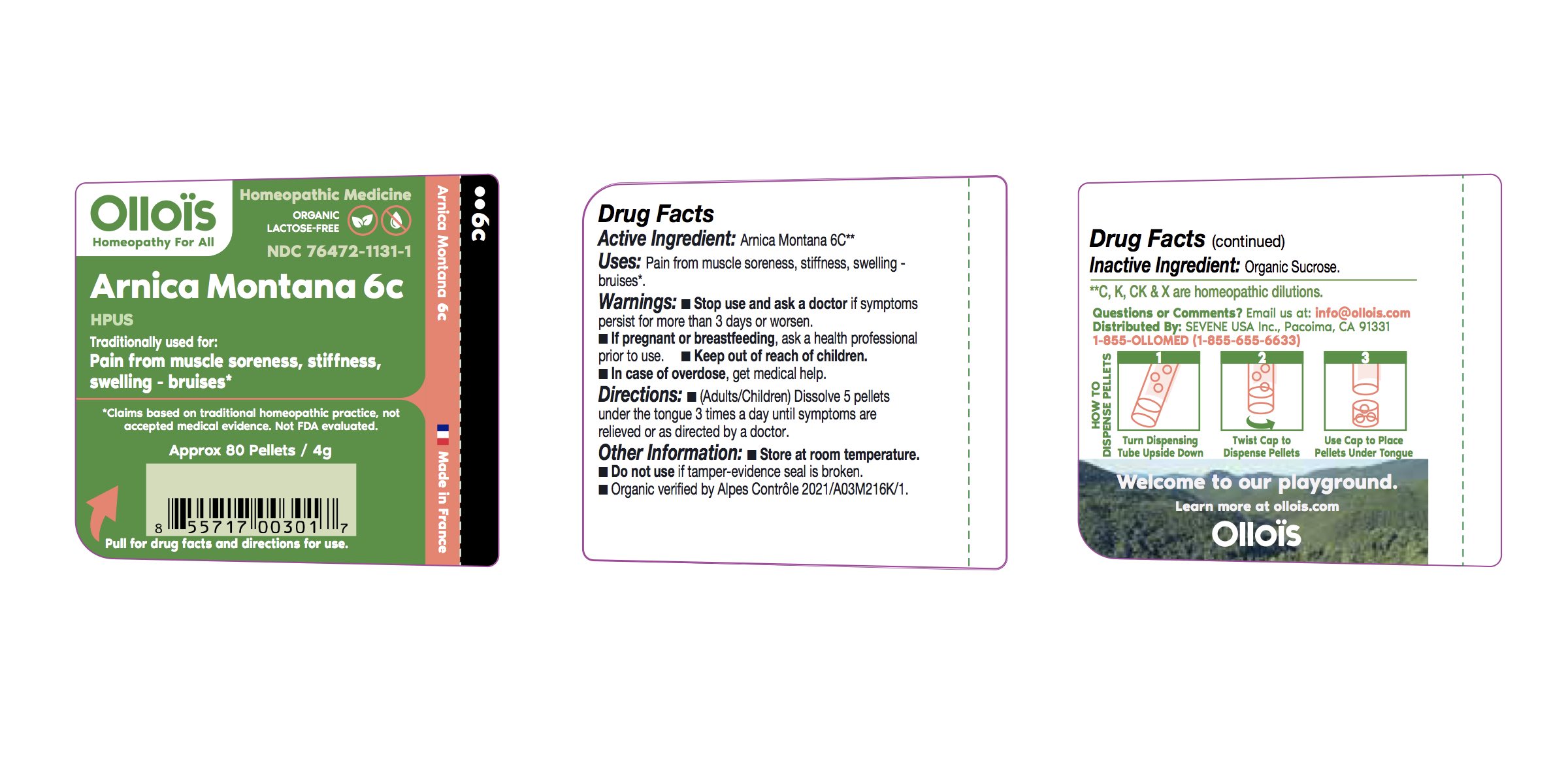 Pill image for Sevene Usa (as Pld) - Arnica Montana 6c (76472-1131)