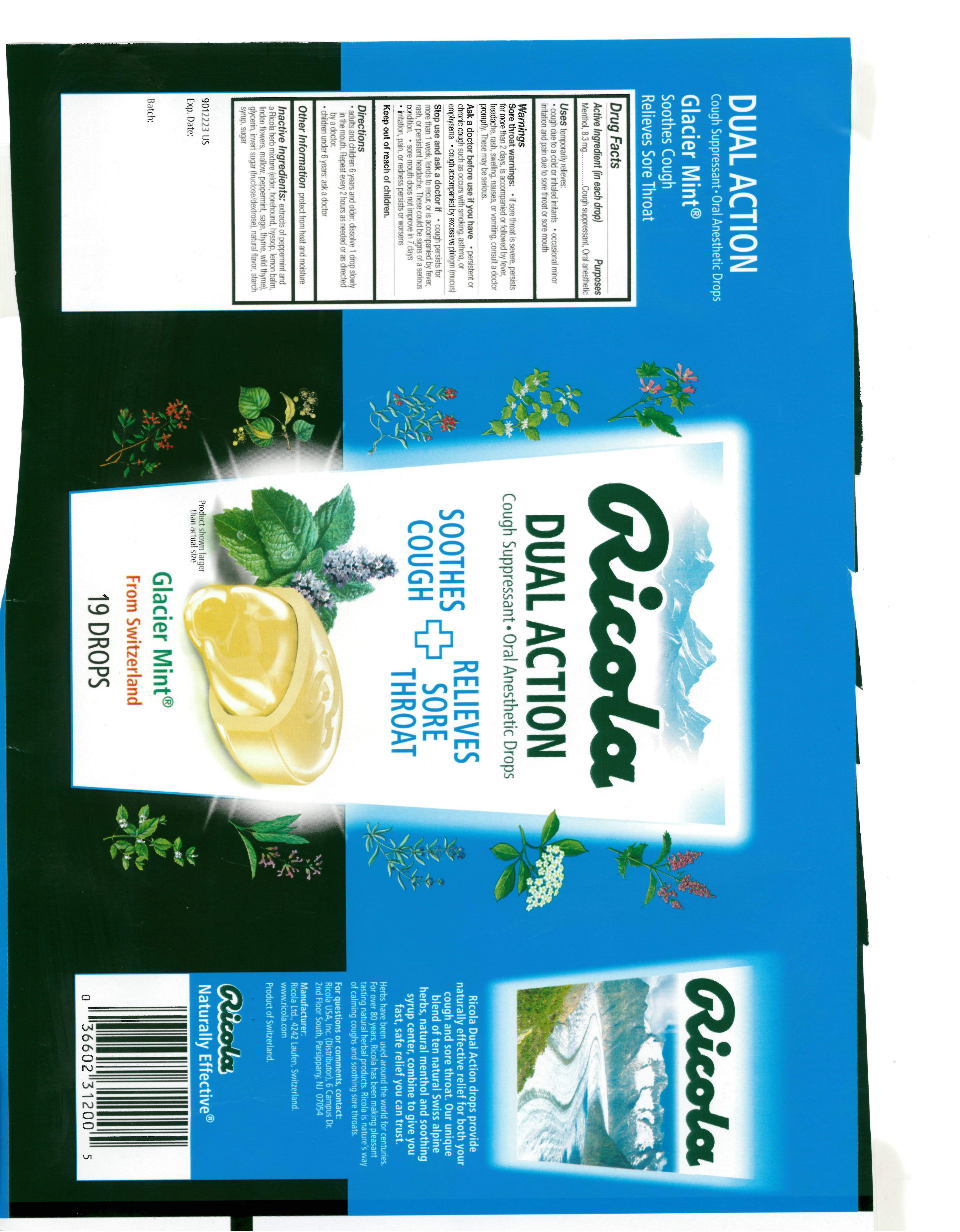 Pill image for Dual Action Glacier Mint Suppressant Oral Anesthetic