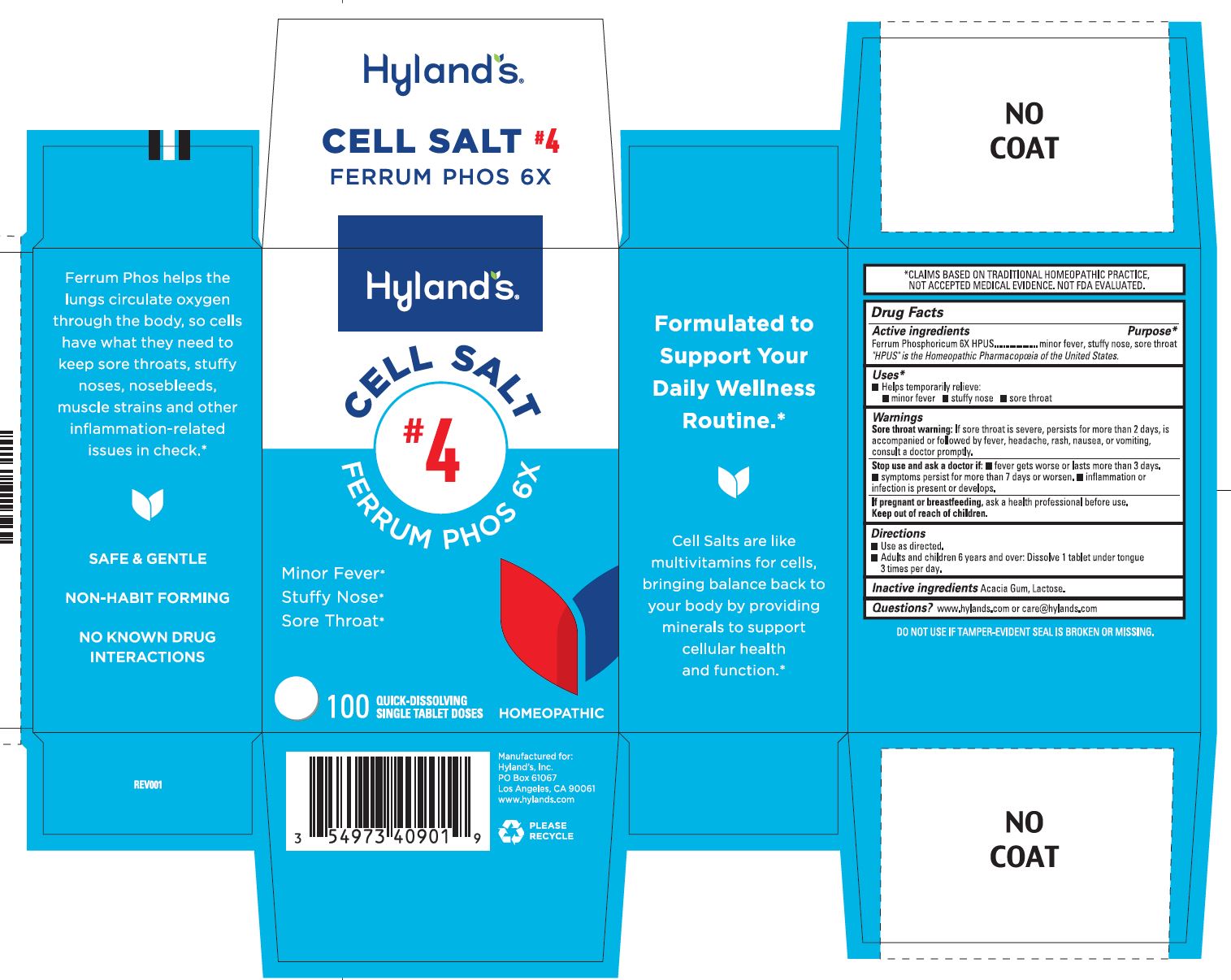 Pill image for Cell Salt #4 Ferrum Phos 6x